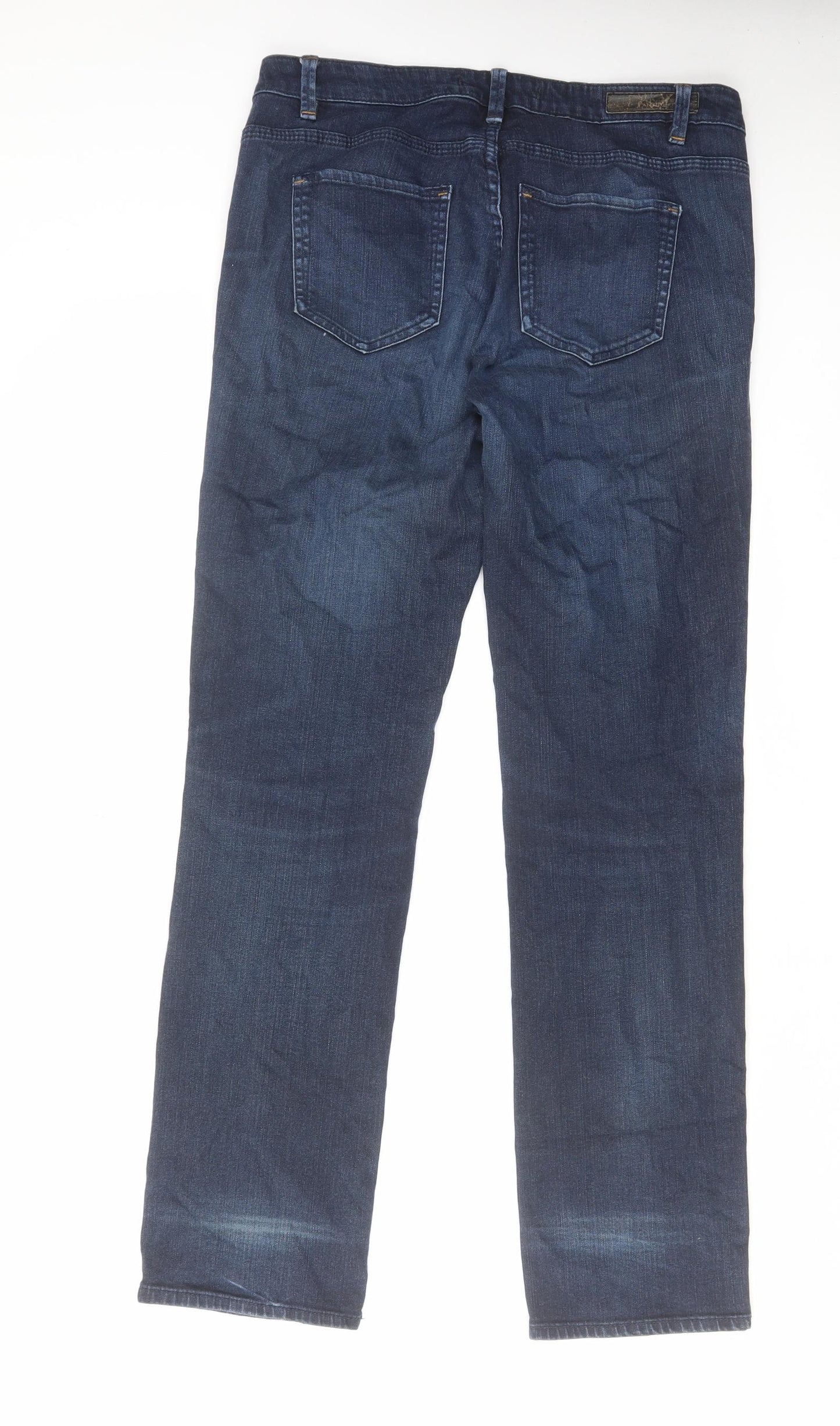 Jackpot Mens Blue Cotton Straight Jeans Size 32 in L32 in Regular Zip