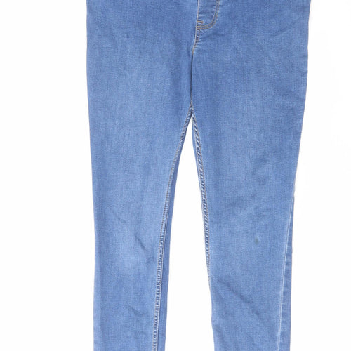 New Look Womens Blue Cotton Skinny Jeans Size 10 L28 in Regular