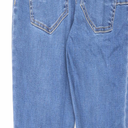 New Look Womens Blue Cotton Skinny Jeans Size 10 L28 in Regular