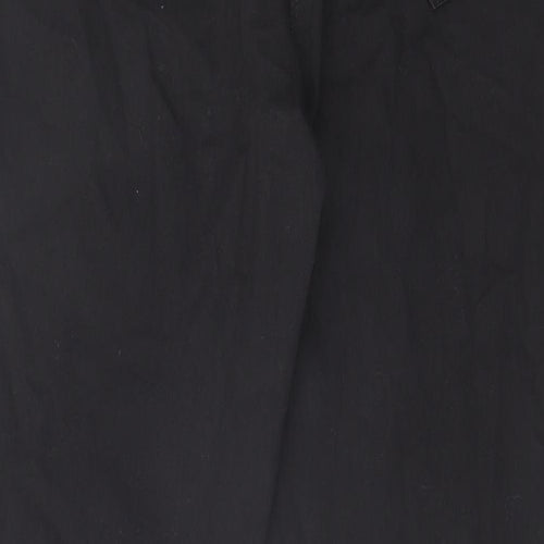 Bonmarché Womens Black Cotton Straight Jeans Size 18 L29 in Regular Zip