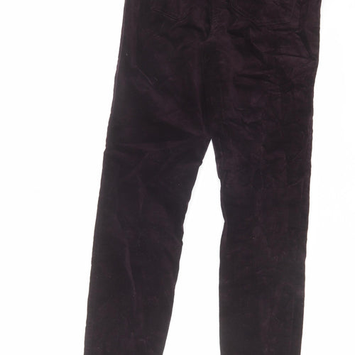 White Stuff Womens Red Cotton Trousers Size 8 L29 in Regular