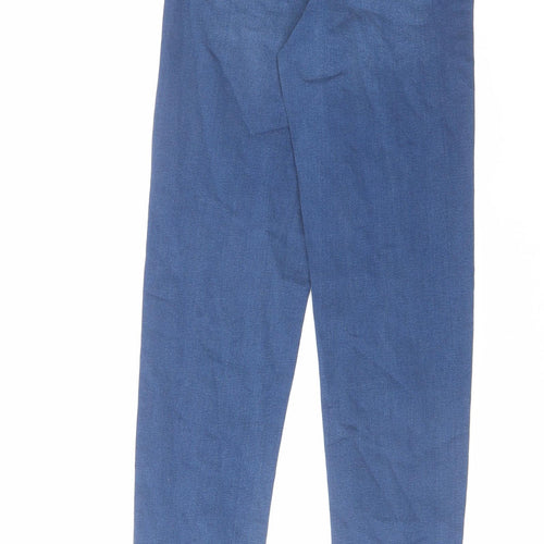 Marks and Spencer Womens Blue Cotton Jegging Jeans Size 6 L32 in Regular Zip