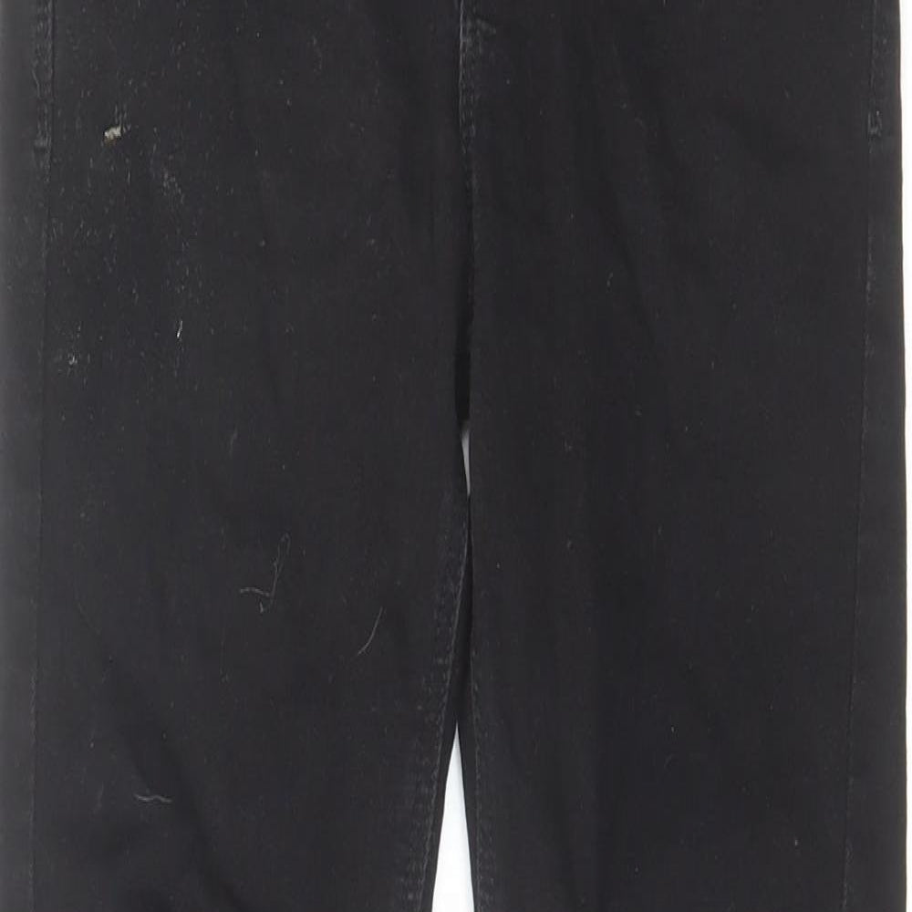 NEXT Boys Black Cotton Skinny Jeans Size 10 Years Regular Zip