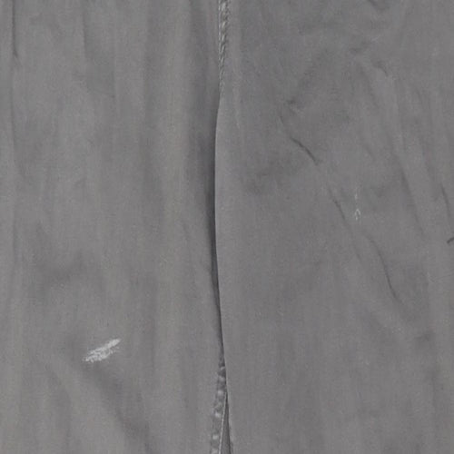 Marks and Spencer Womens Grey Cotton Skinny Jeans Size 12 L30 in Regular Zip