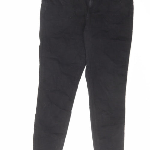 American Eagle Outfitters Womens Black Cotton Skinny Jeans Size 14 L29 in Regular Zip