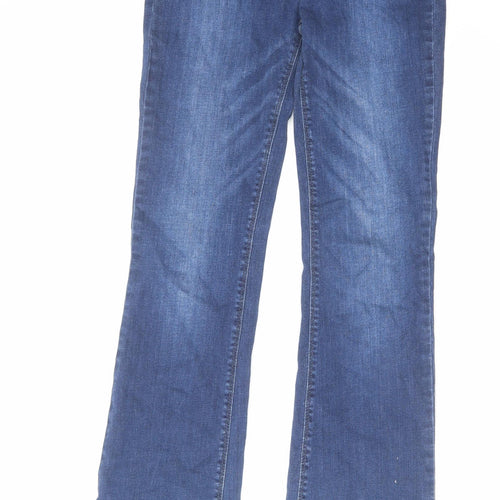 Diesel Womens Blue Cotton Bootcut Jeans Size 28 in L30 in Regular Zip