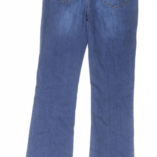 Diesel Womens Blue Cotton Bootcut Jeans Size 28 in L30 in Regular Zip