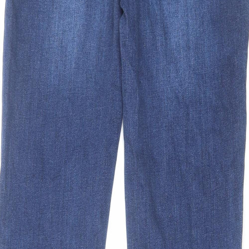 Diesel Womens Blue Cotton Bootcut Jeans Size 28 in L30 in Regular Zip