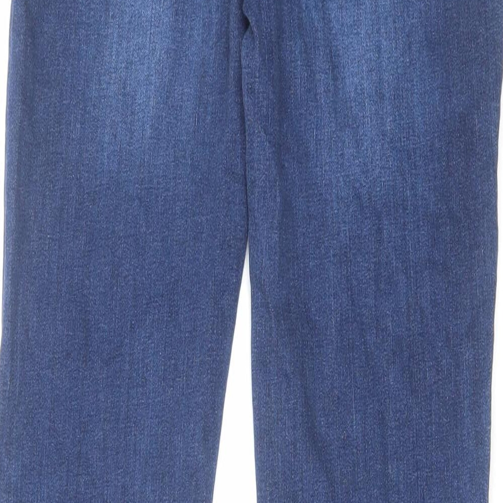 Diesel Womens Blue Cotton Bootcut Jeans Size 28 in L30 in Regular Zip