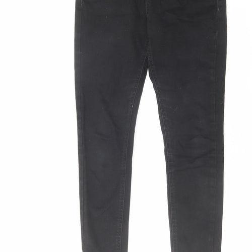 River Island Womens Black Cotton Skinny Jeans Size 8 L25 in Regular Zip