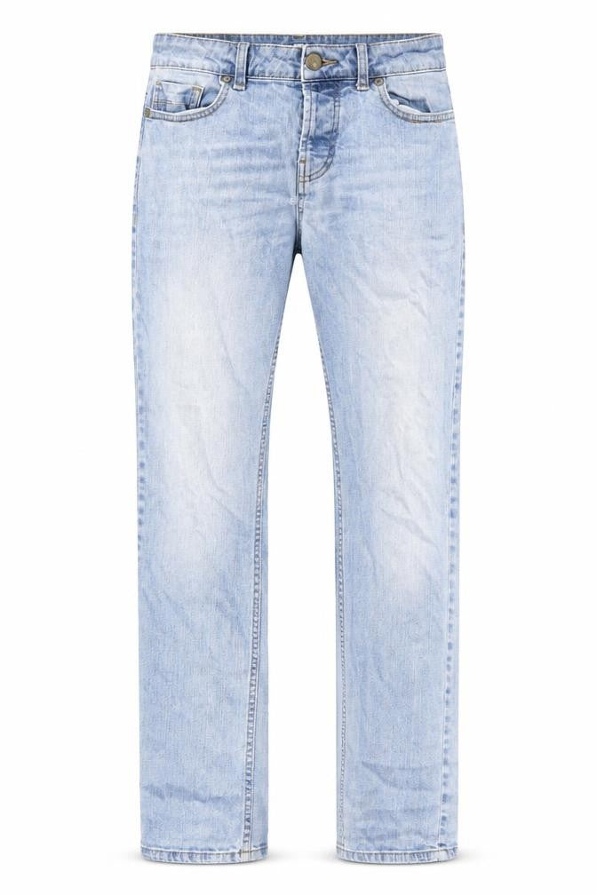 Denim & Co. Mens Blue Cotton Straight Jeans Size 30 in L32 in Regular Button