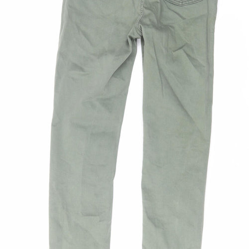 Denim & Co. Womens Green Cotton Skinny Jeans Size 6 L29 in Regular Zip