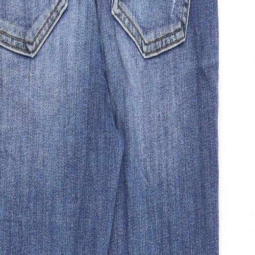 AH Denim Womens Blue Cotton Straight Jeans Size 28 in L26 in Regular Zip