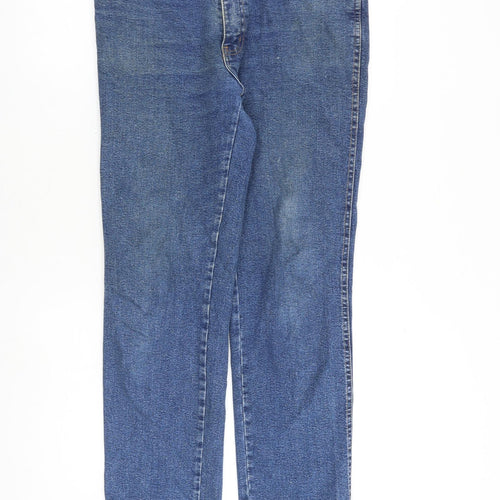 Sterling Jeans Mens Blue Cotton Straight Jeans Size 38 in L30 in Regular Zip