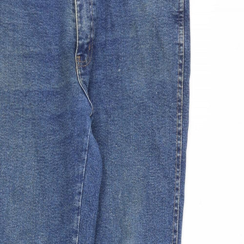 Sterling Jeans Mens Blue Cotton Straight Jeans Size 38 in L30 in Regular Zip