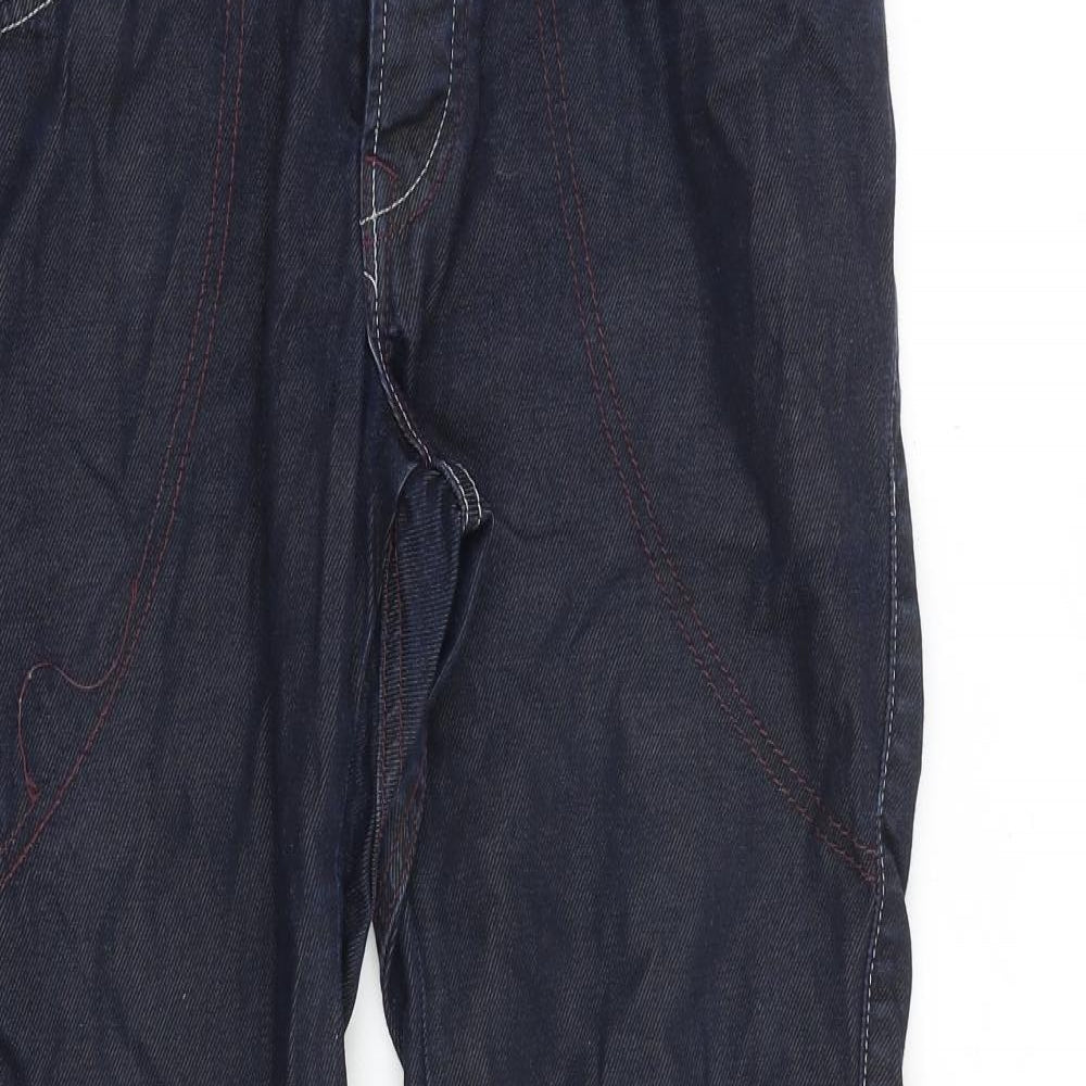NEXT Mens Blue Cotton Tapered Jeans Size 32 in L28 in Regular Zip