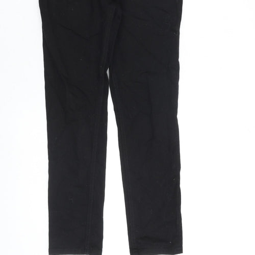 NEXT Boys Black Cotton Skinny Jeans Size 12 Years L26 in Regular Zip