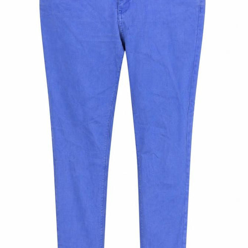 River Island Womens Blue Cotton Skinny Jeans Size 34 in L30 in Slim Zip