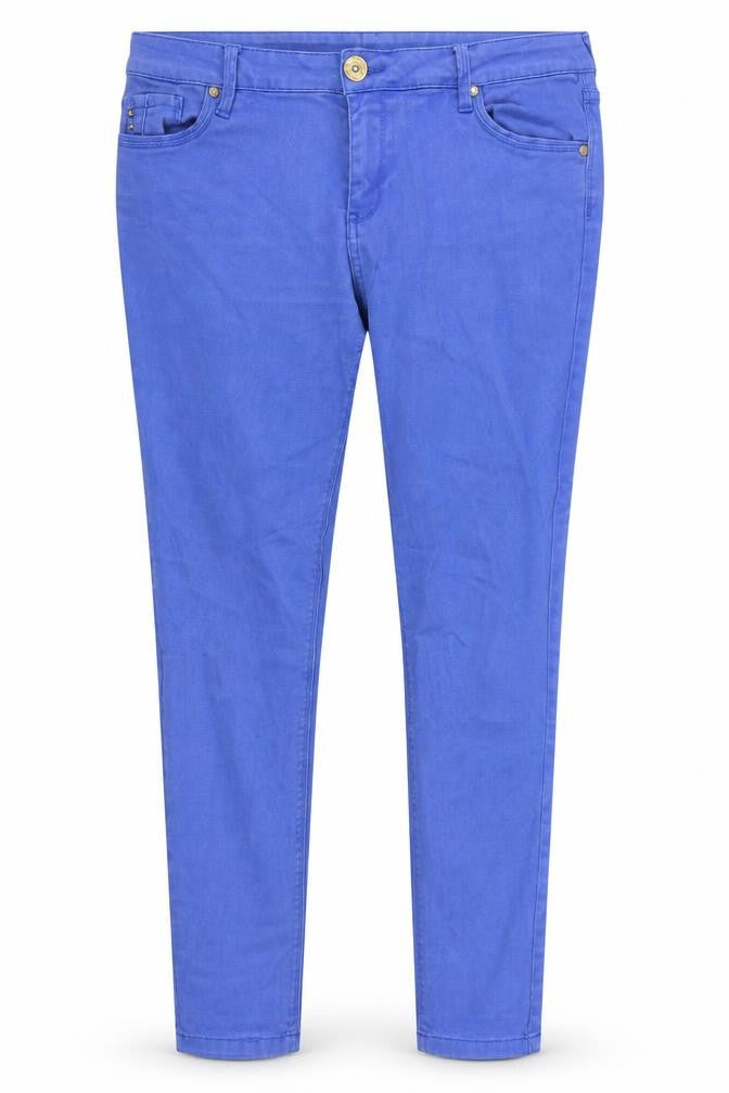 River Island Womens Blue Cotton Skinny Jeans Size 34 in L30 in Slim Zip