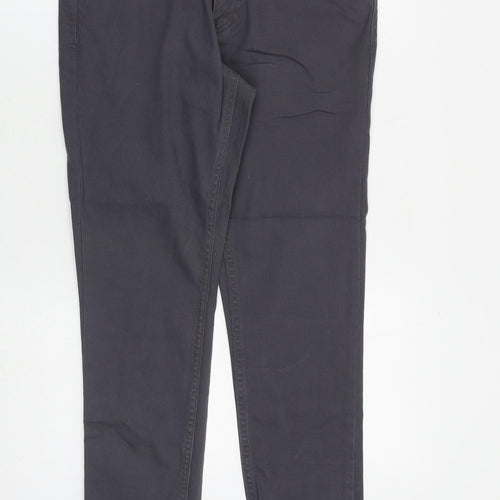H&M Mens Grey Cotton Skinny Jeans Size 30 in L31 in Slim Zip