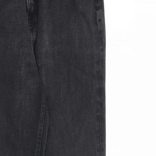 Marks and Spencer Womens Grey Cotton Skinny Jeans Size 12 L27 in Regular Zip