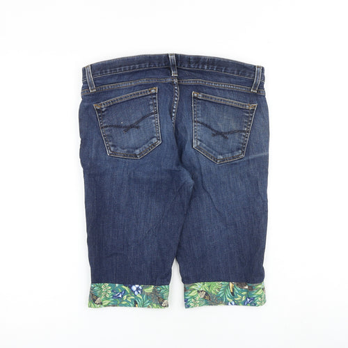 Gap Womens Blue Cotton Skimmer Shorts Size 30 in L12 in Regular Zip