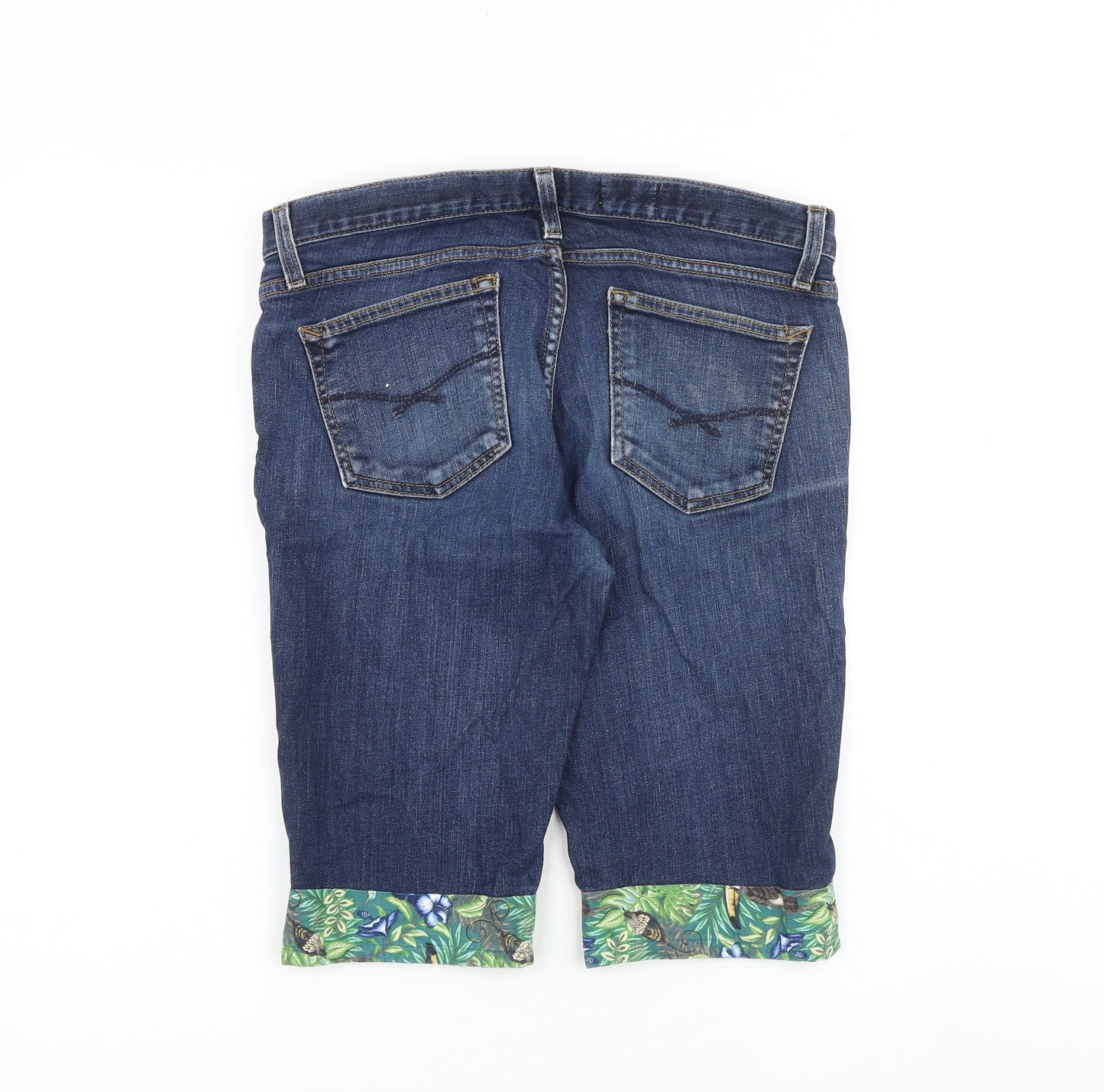 Gap Womens Blue Cotton Skimmer Shorts Size 30 in L12 in Regular Zip