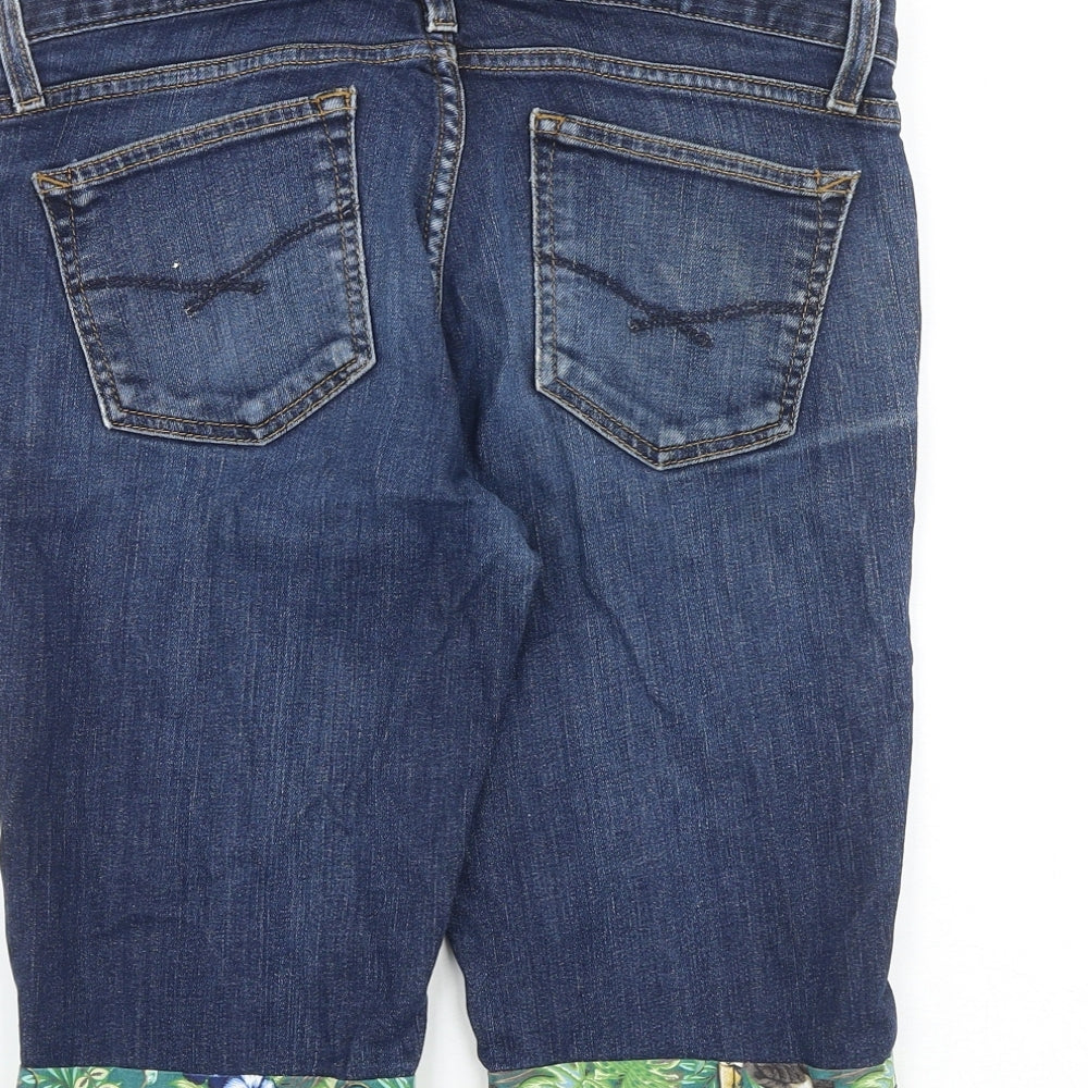 Gap Womens Blue Cotton Skimmer Shorts Size 30 in L12 in Regular Zip