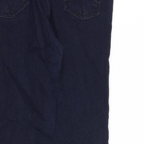 Dorothy Perkins Womens Blue Cotton Skinny Jeans Size 14 L28 in Slim Zip