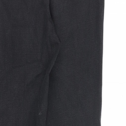 Autograph Womens Grey Cotton Skinny Jeans Size 14 L27 in Regular Zip