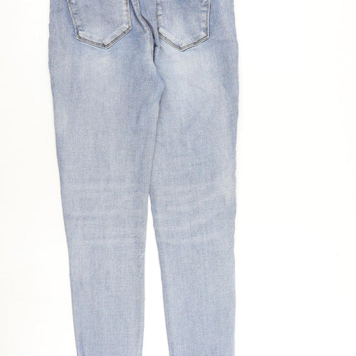 Toxik3 Womens Blue Cotton Skinny Jeans Size 8 L28 in Regular Zip