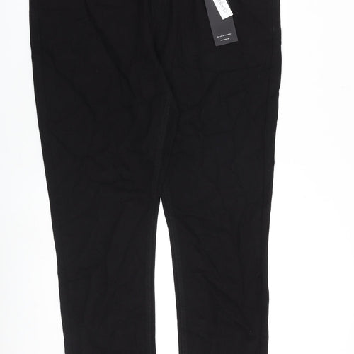 Pensy Mens Black Cotton Tapered Jeans Size 42 in L33 in Slim Zip