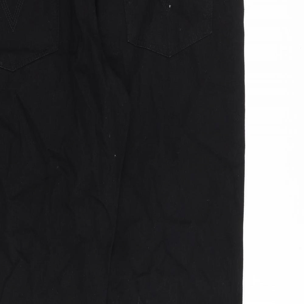 Pensy Mens Black Cotton Tapered Jeans Size 42 in L33 in Slim Zip
