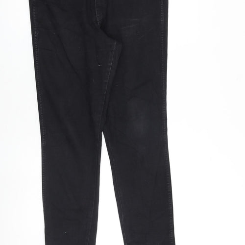 H&M Womens Black Cotton Tapered Jeans Size 33 in L30 in Regular Zip