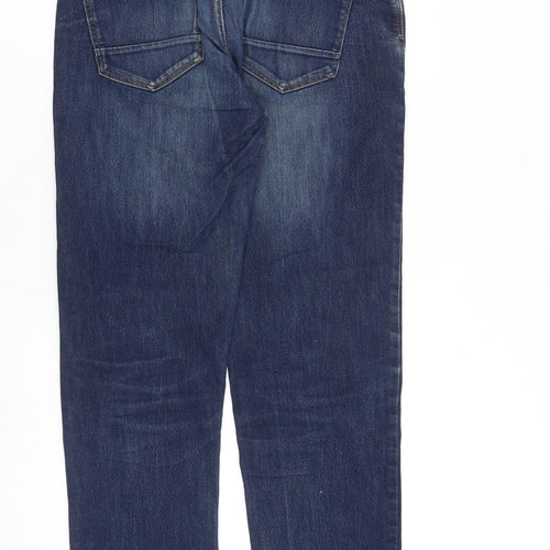 NEXT Mens Blue Cotton Straight Jeans Size 30 in L32 in Regular Zip