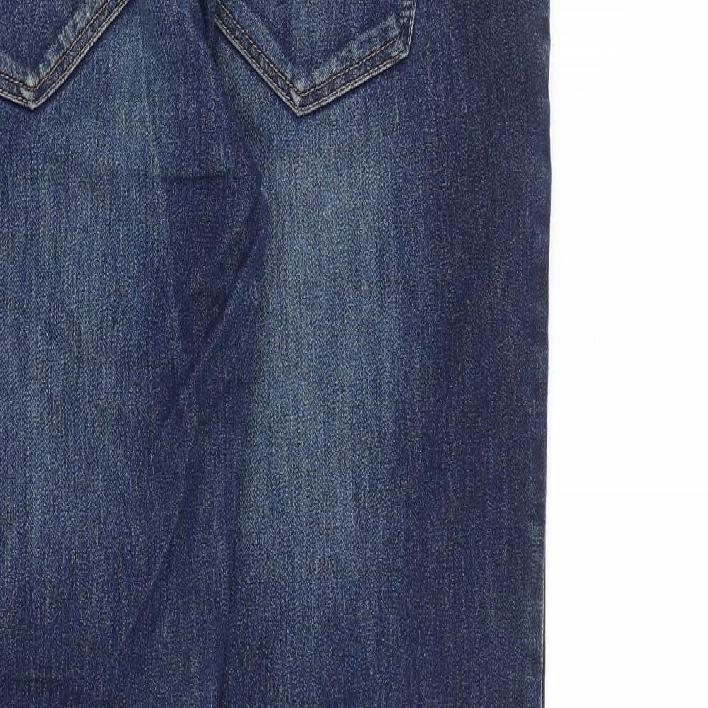NEXT Mens Blue Cotton Straight Jeans Size 30 in L32 in Regular Zip
