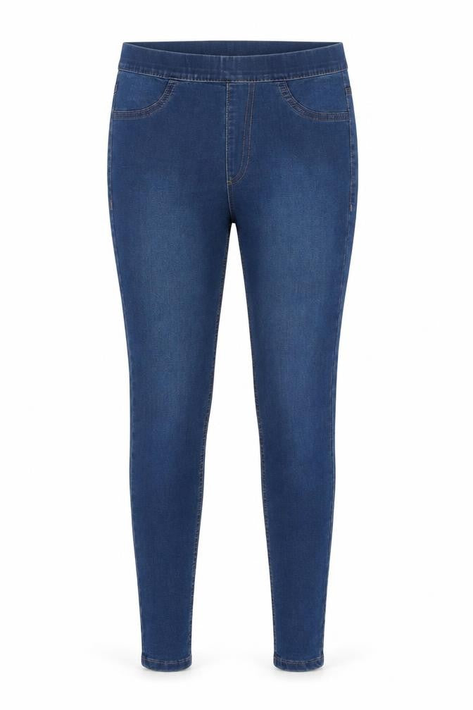 Marks and Spencer Womens Blue Cotton Jegging Jeans Size 6 L26 in Regular