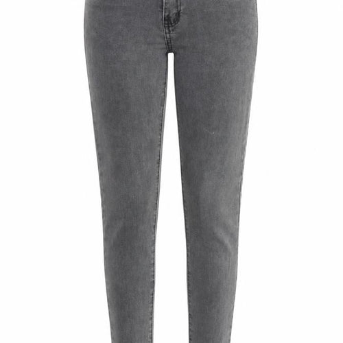 Jeans Wear Womens Grey Cotton Skinny Jeans Size 26 in L26 in Regular Zip
