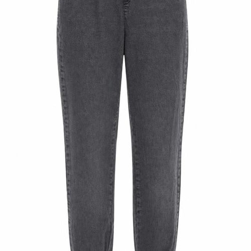 Denim & Co. Womens Grey Cotton Tapered Jeans Size 12 L29 in Regular