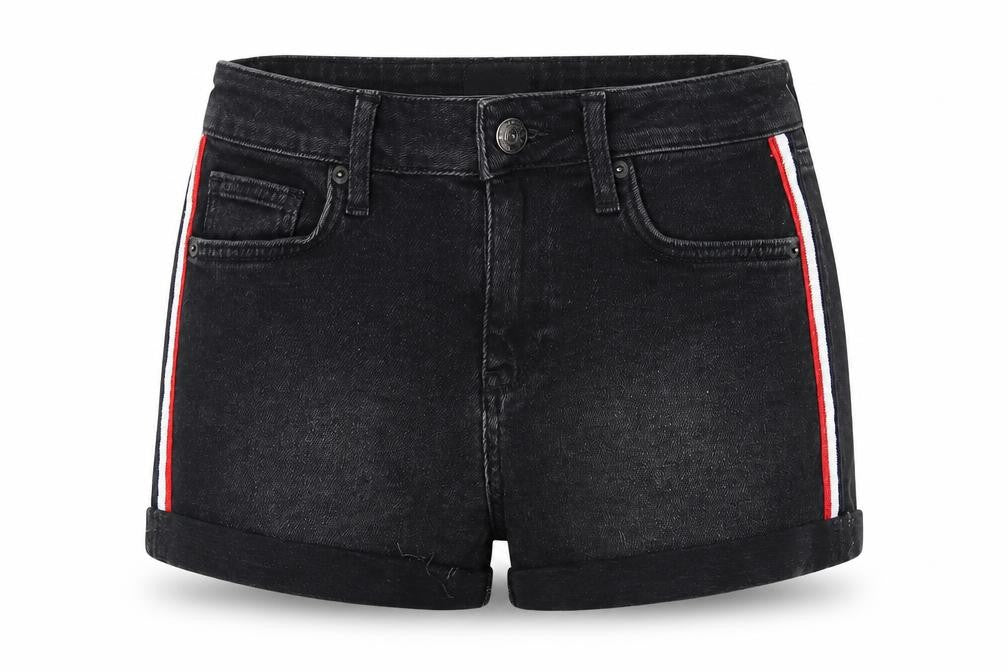 BDG Womens Black 100% Cotton Hot Pants Shorts Size 26 in Regular Zip