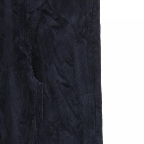 Marks and Spencer Womens Blue Cotton Straight Jeans Size 10 L31 in Regular Zip