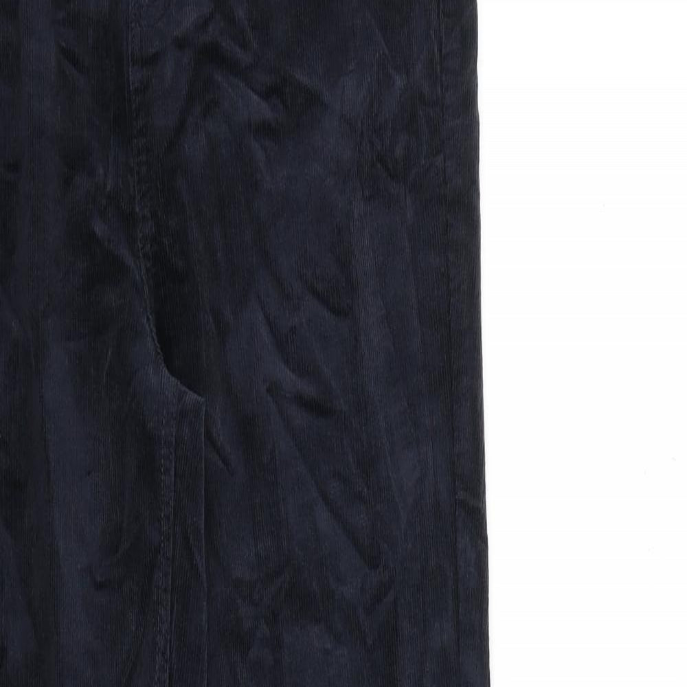 Marks and Spencer Womens Blue Cotton Straight Jeans Size 10 L31 in Regular Zip