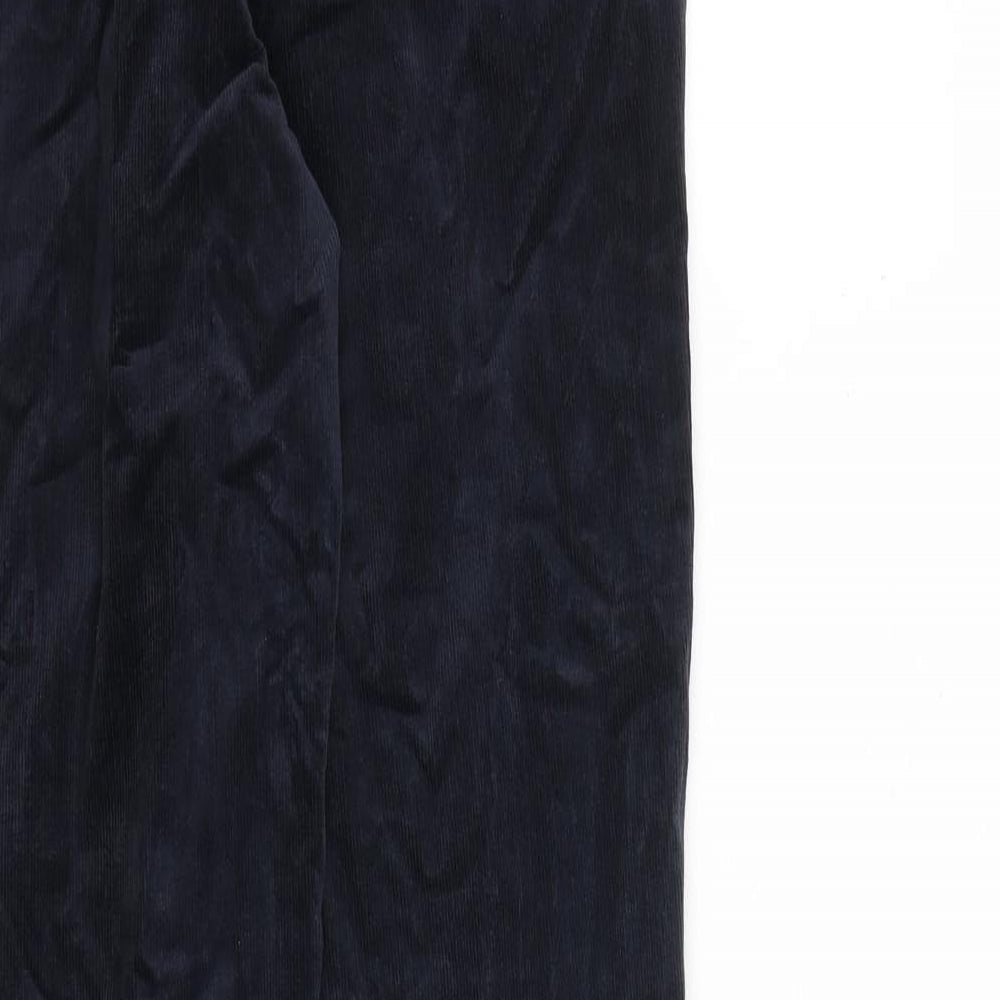 Marks and Spencer Womens Blue Cotton Straight Jeans Size 10 L31 in Regular Zip