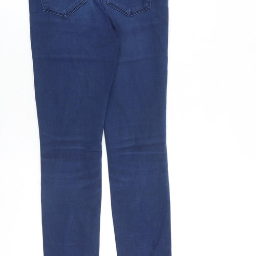 blue73 Womens Blue Cotton Skinny Jeans Size 8 L29 in Slim Zip