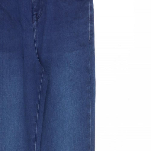 blue73 Womens Blue Cotton Skinny Jeans Size 8 L29 in Slim Zip