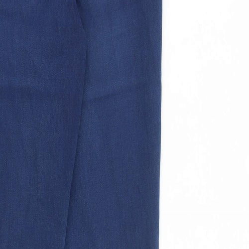 blue73 Womens Blue Cotton Skinny Jeans Size 8 L29 in Slim Zip