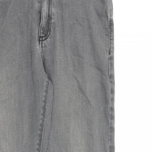 Marks and Spencer Mens Grey Cotton Skinny Jeans Size 30 in L29 in Slim Zip