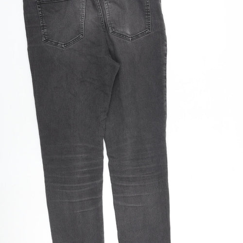 H&M Boys Grey Cotton Skinny Jeans Size 14 Years L28 in Regular Zip