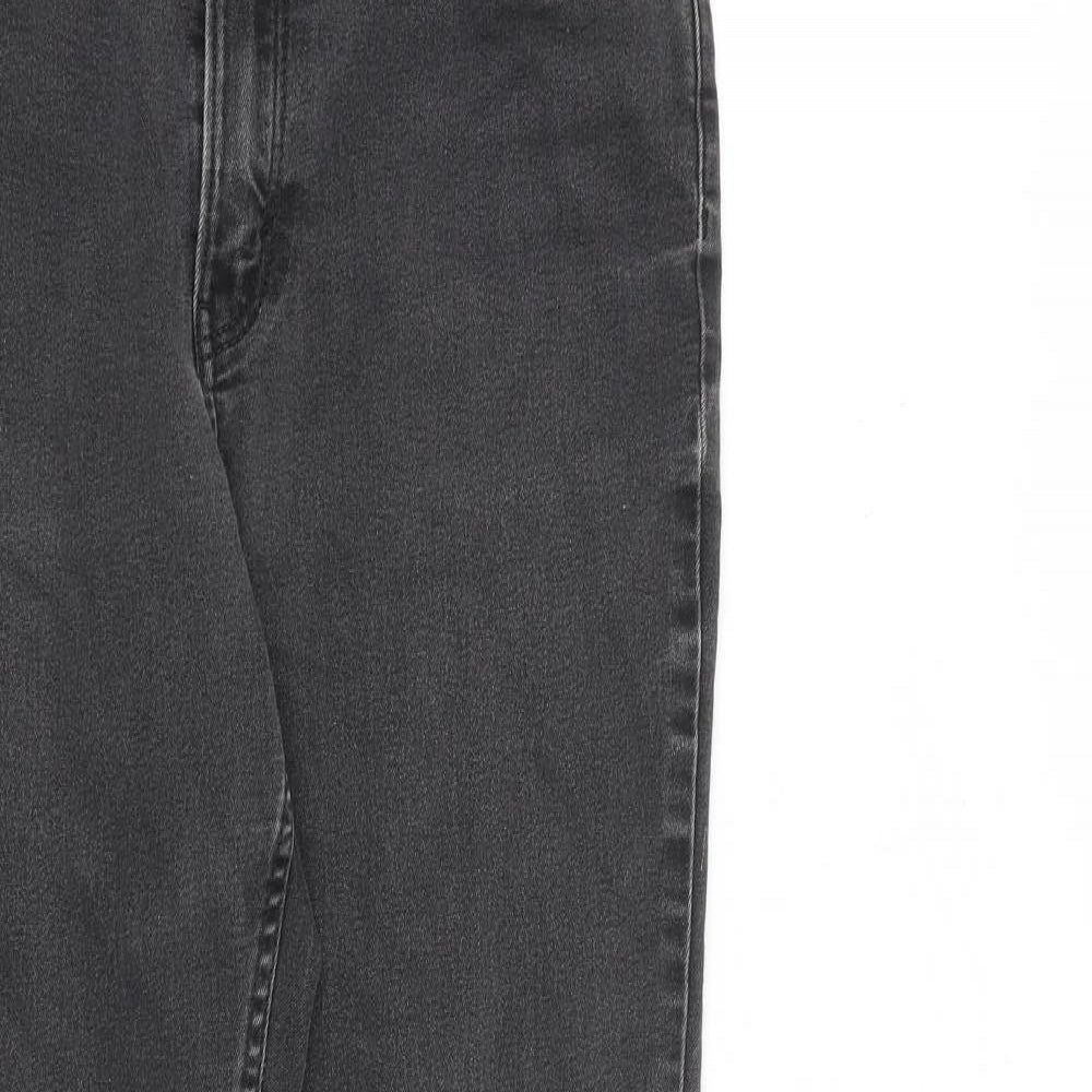 H&M Boys Grey Cotton Skinny Jeans Size 14 Years L28 in Regular Zip
