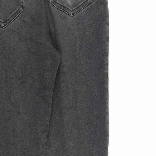 H&M Boys Grey Cotton Skinny Jeans Size 14 Years L28 in Regular Zip